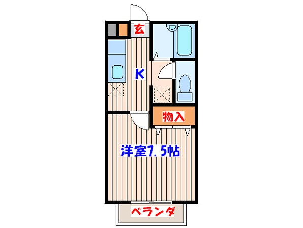 カーサ・プローディアの物件間取画像